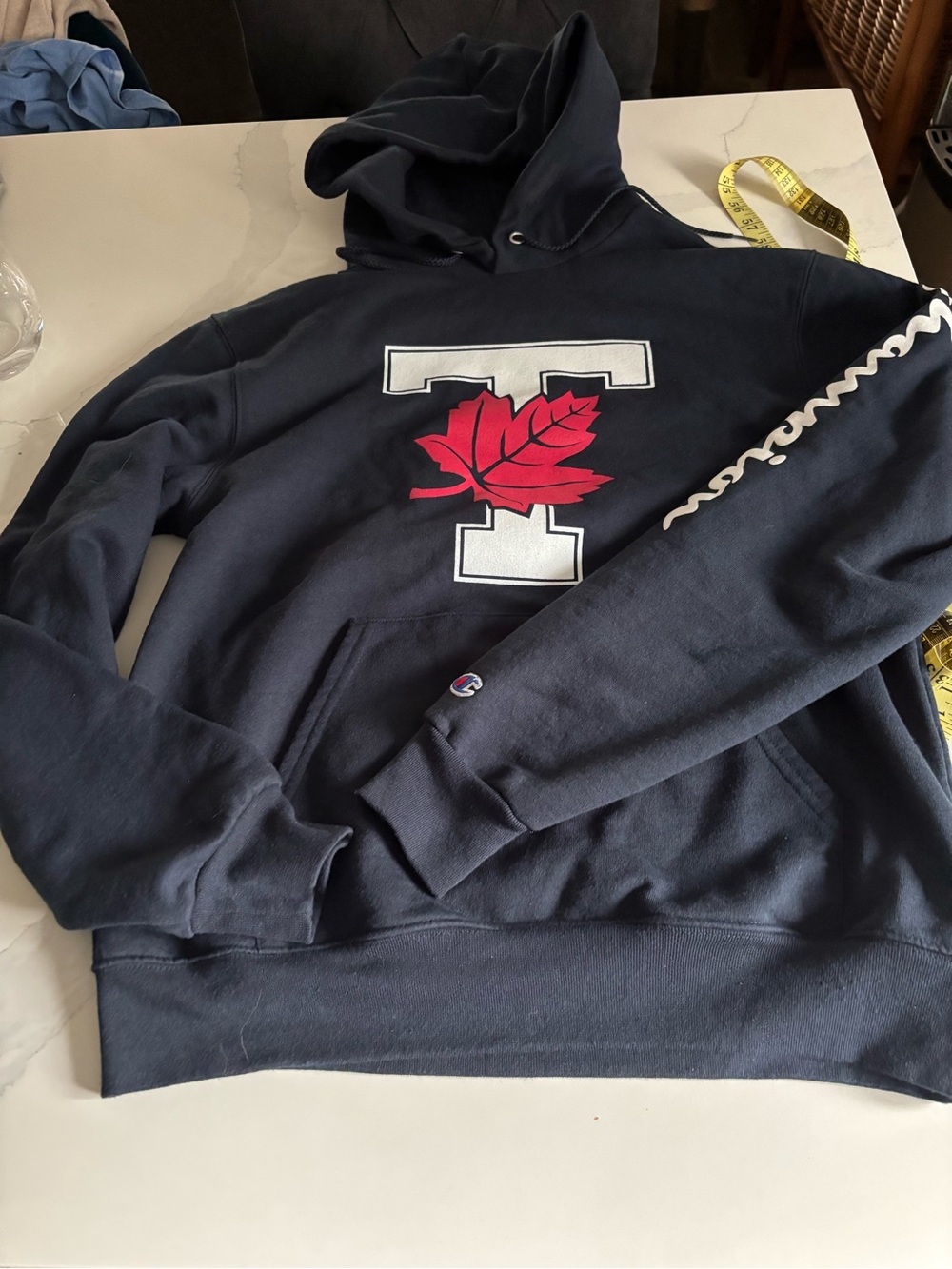 "T-Leaf" Varsity Blues pullover Champion hoodie